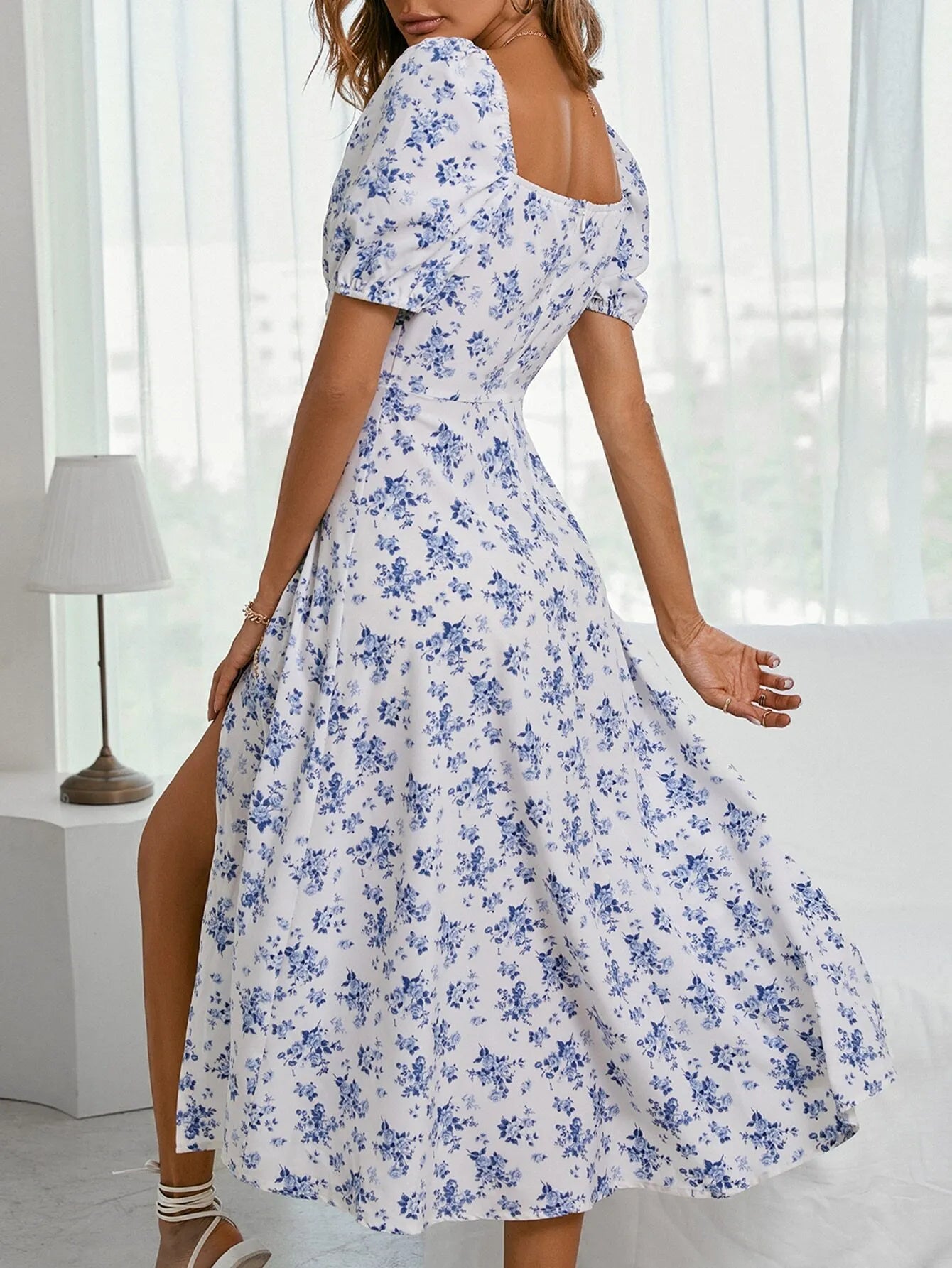 Breezy Floral Print Dress